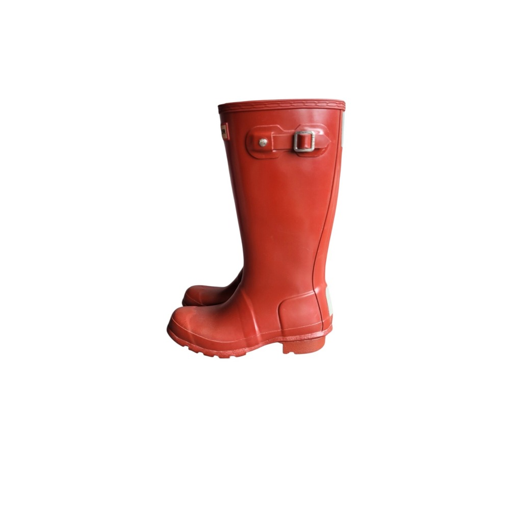 HUNTER Original Red Rain Pull On Boots UK 13 US 1B/2G Unisex